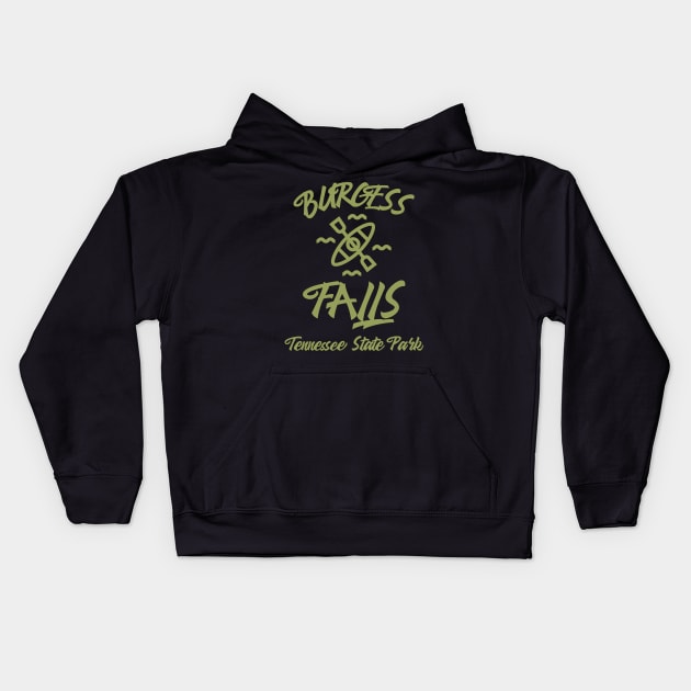 BURGESS FALLS TENNESSEE T-SHIRT Kids Hoodie by Cult Classics